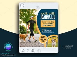 Dog Walking Social Meda Banner