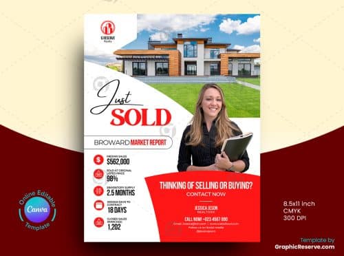 Just Sold Real Estate Flyer