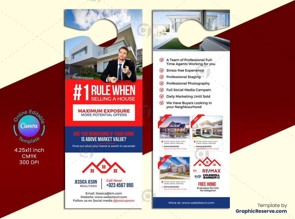 Selling A House Real Estate Door Hanger