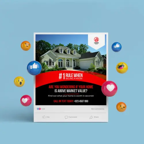 Selling A House Social Media Banner (Canva Template)