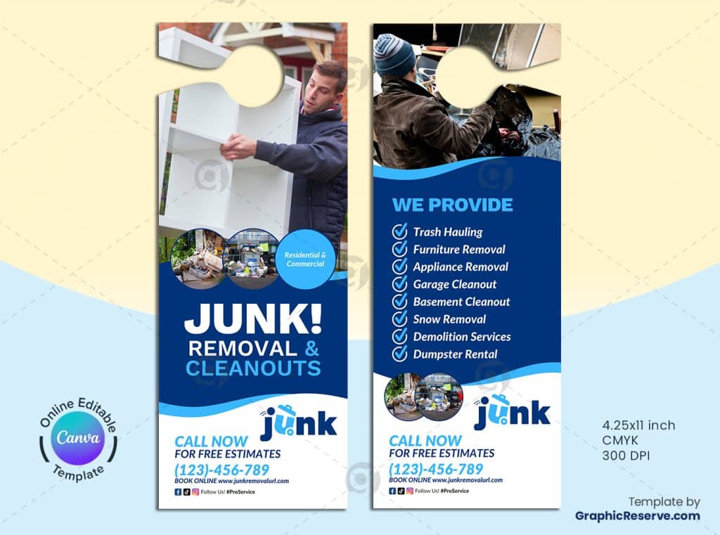 Junk Removal Door Hanger 1v 1