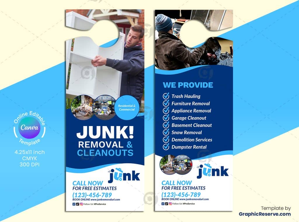 Junk Removal Door Hanger 1v