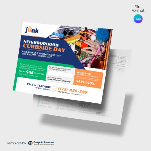 Junk Removal Services Direct Mail EDDM Canva Template