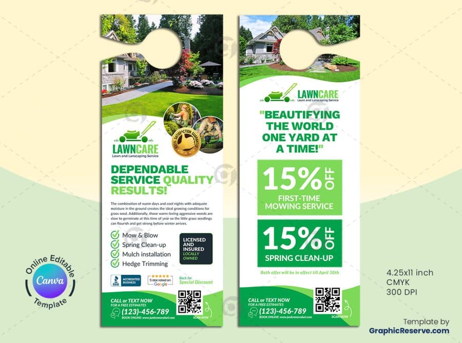 Landscaping Marketing Material Canva Bundle Design - Image 5