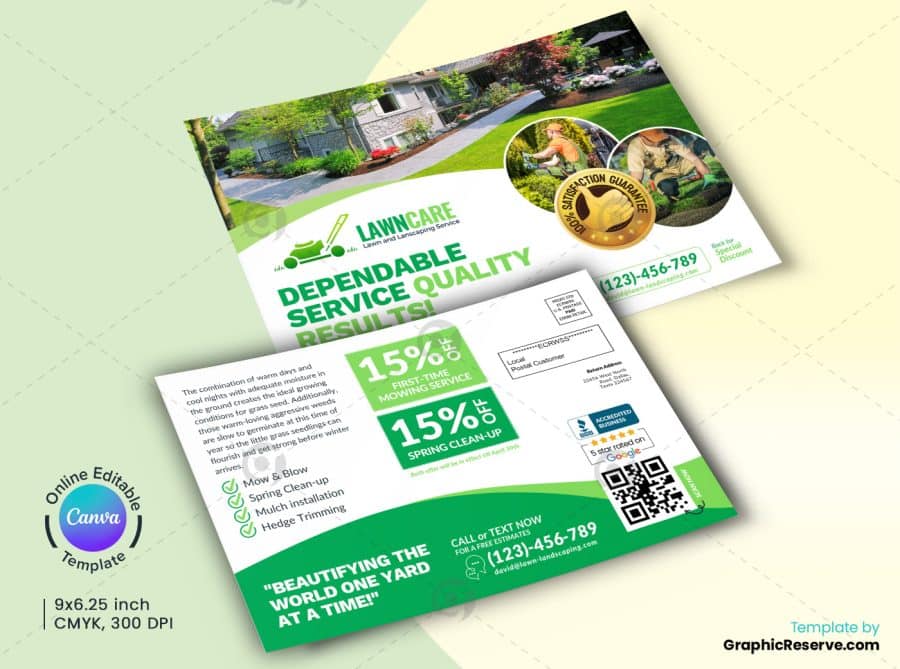 Landscaping Marketing Material Canva Bundle Design - Image 4