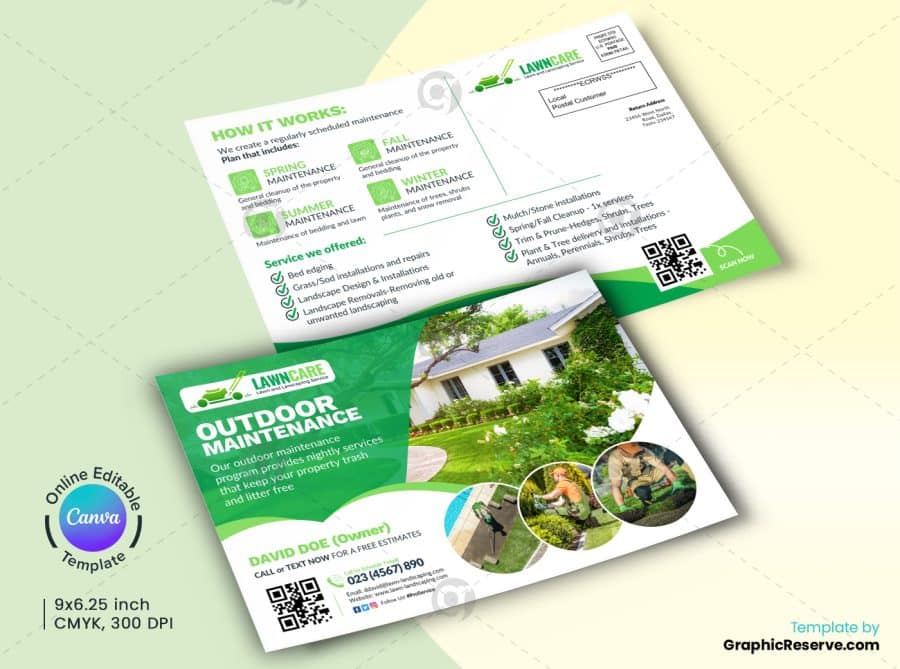 Landscaping Marketing Material Canva Template Bundle - Image 3