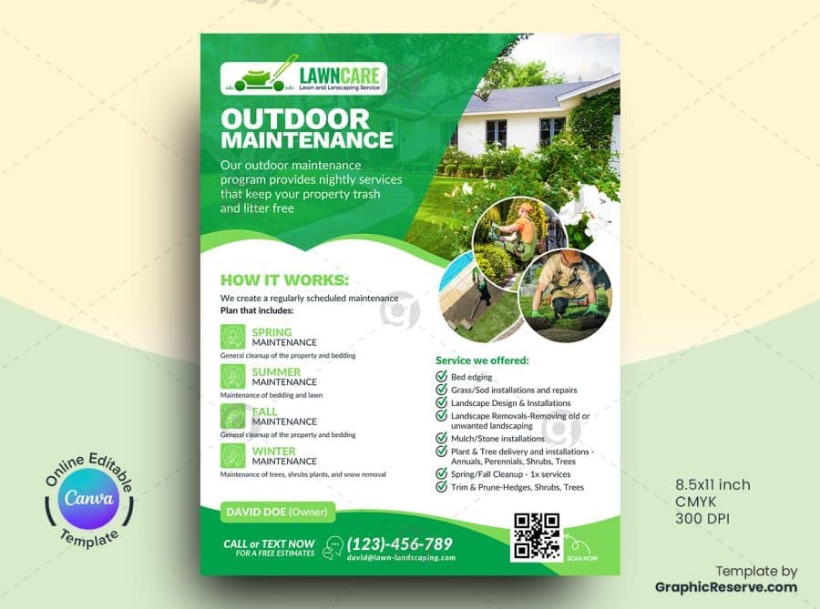 Landscaping Marketing Material Canva Template Bundle - Image 2