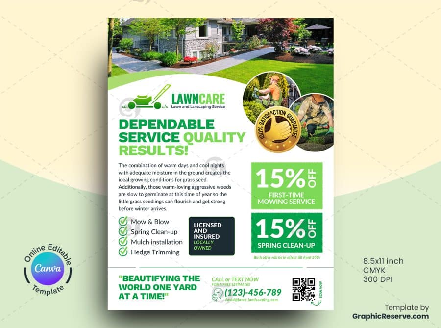 Landscaping Marketing Material Canva Bundle Design - Image 2