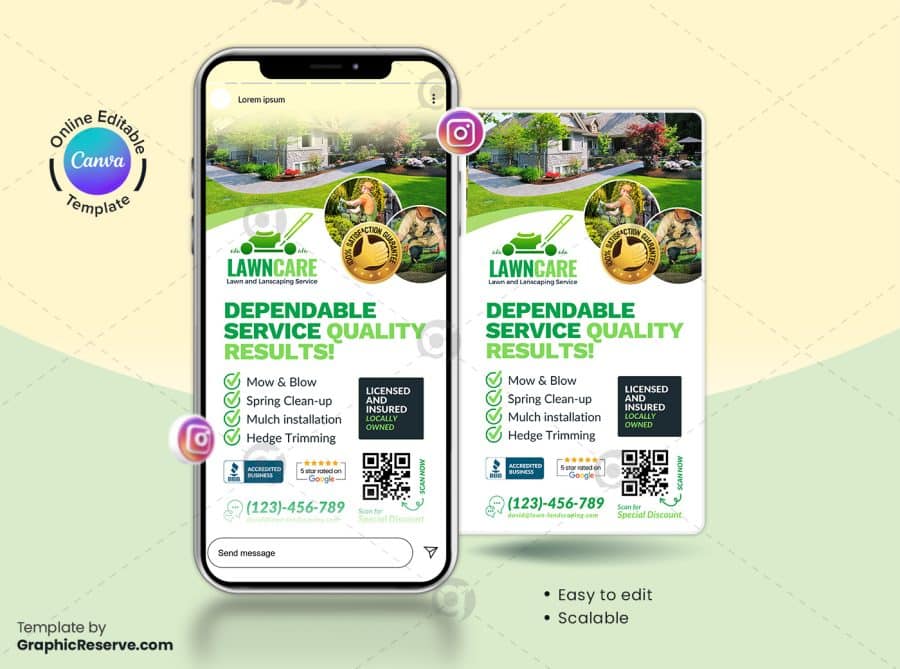 Landscaping Marketing Material Canva Bundle Design - Image 7