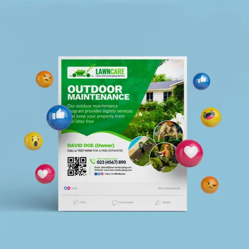 Landscaping Canva Social Media Banner