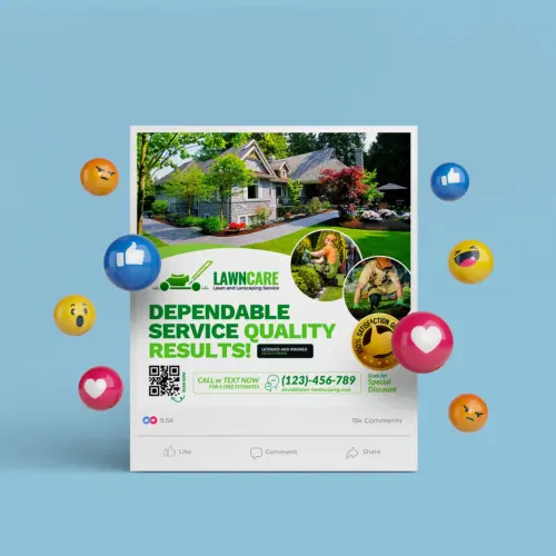 Landscaping Canva Web Banner Design