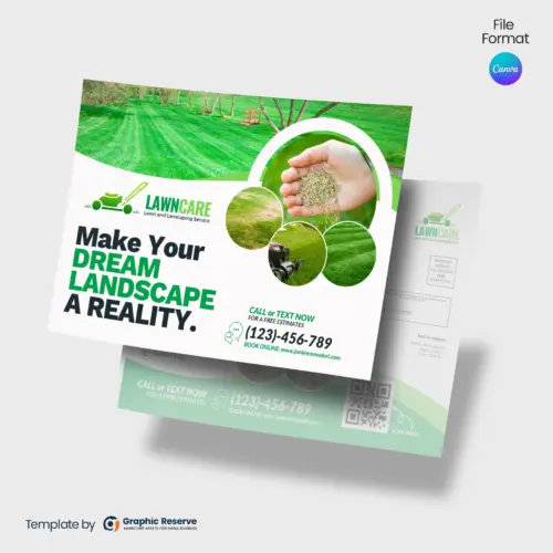 Lawn Care Direct Mail EDDM Canva Template