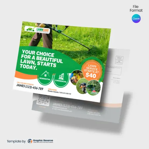 Lawn-Care-Service-EDDM-Mailer-Canva-Template Design