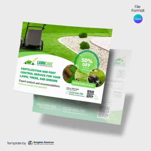 Lawn Care Services Canva EDDM Design