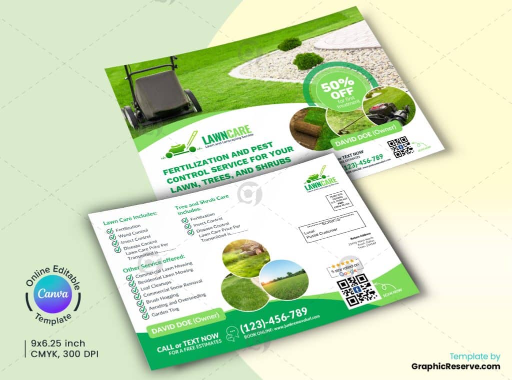 Lawn Care Services Canva EDDM Design B