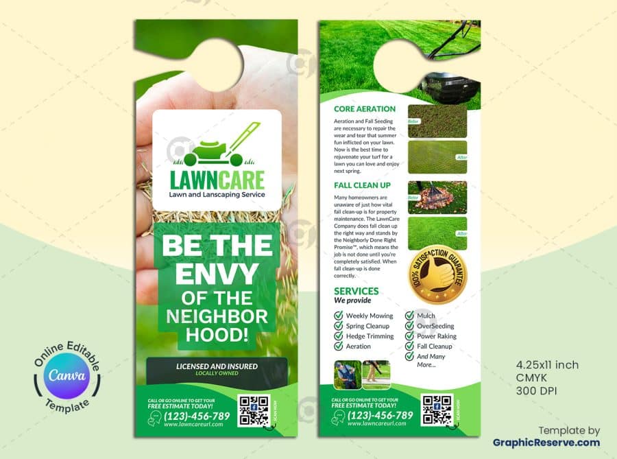 Lawn Services Marketing Material Canva Template Bundle - Image 5