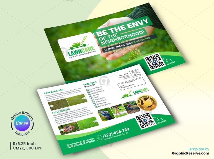 Lawn Services Marketing Material Canva Template Bundle - Image 4