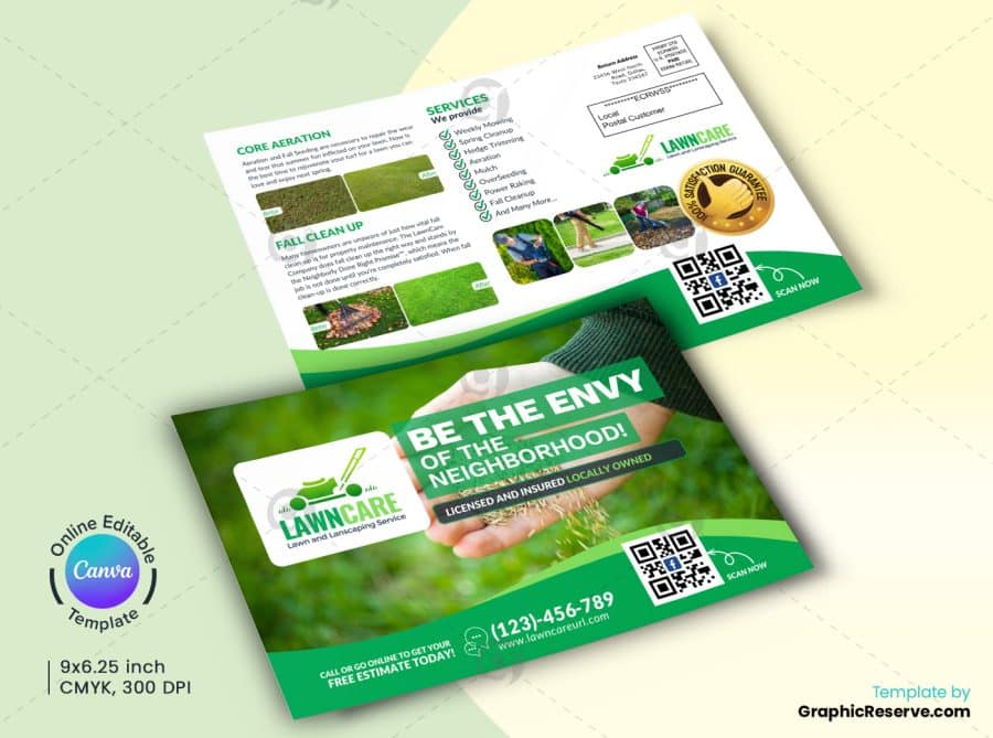 Lawn Services Marketing Material Canva Template Bundle - Image 3