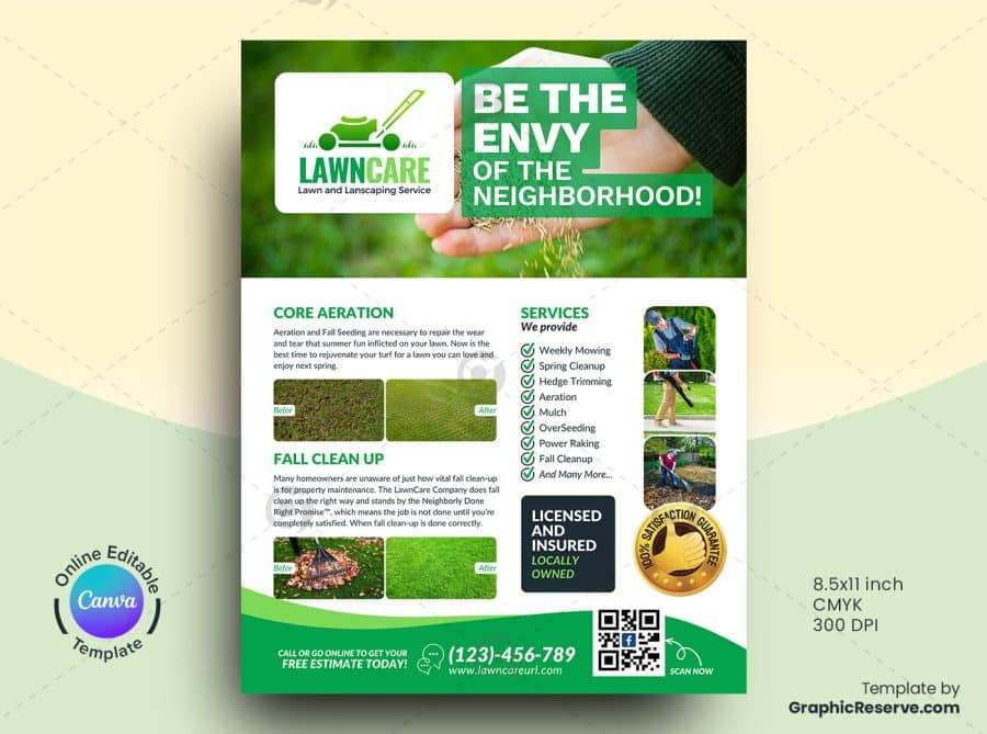 Lawn Services Marketing Material Canva Template Bundle - Image 2