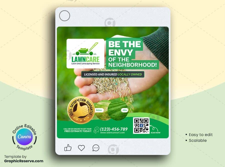 Lawn Services Marketing Material Canva Template Bundle - Image 6