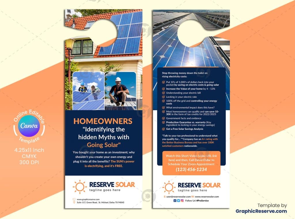 Solar Service Door Hanger