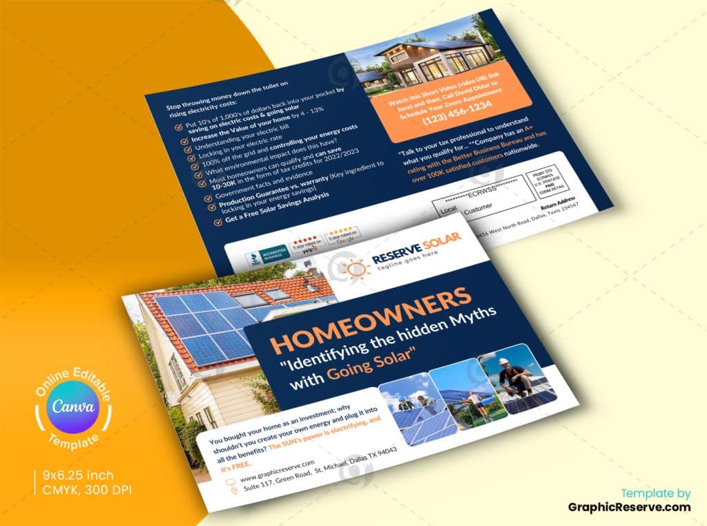 Solar Service EDDM Mailer Front