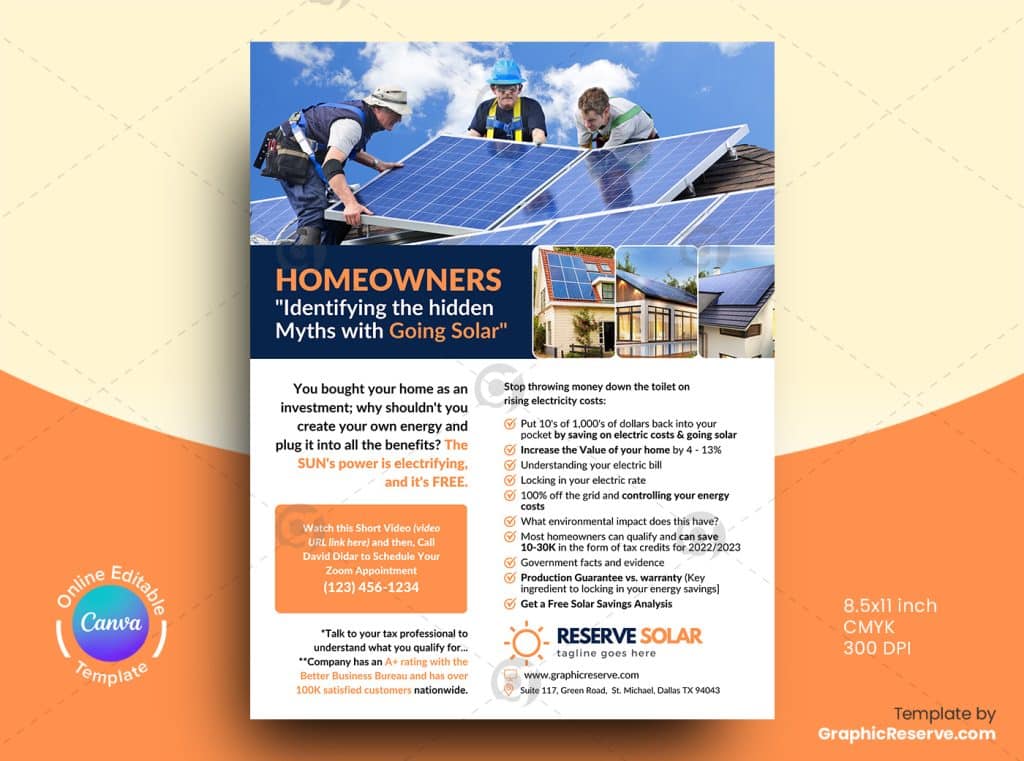 Solar Service Flyer Design