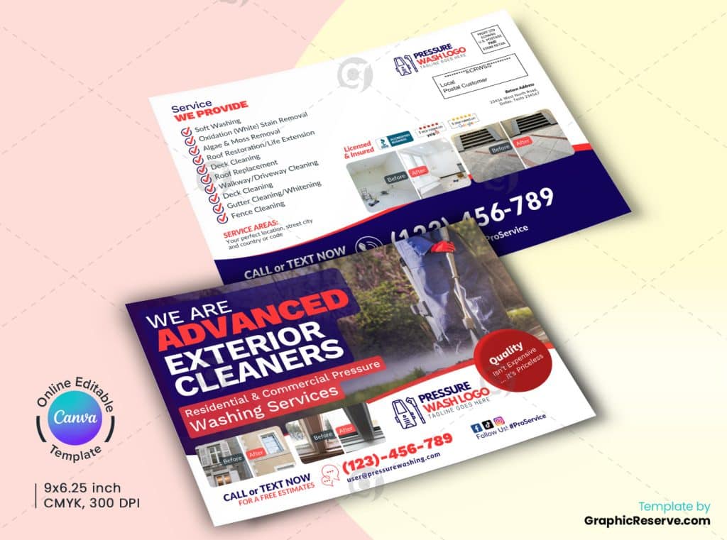 Advance Cleaning Service Canva EDDM Postcard