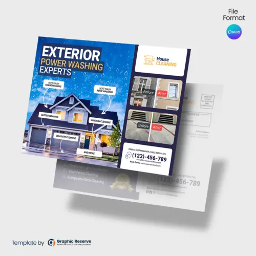 Exterior Cleaning Canva EDDM Mailer