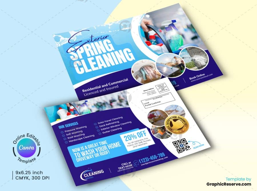Exterior Cleaning Services Canva EDDM Mailer - Image 2