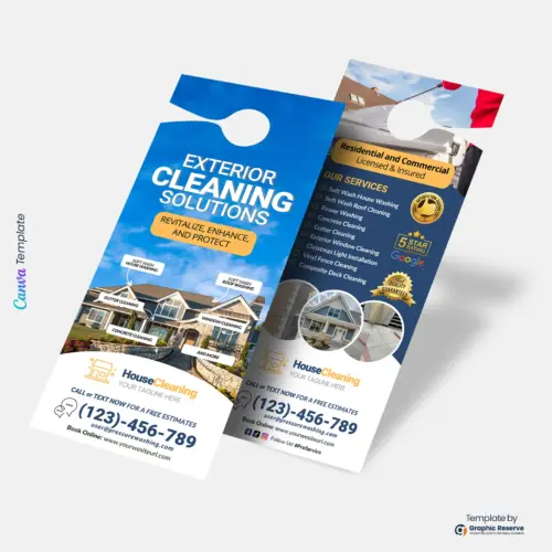 Exterior Power and Soft Washing Door Hanger Design