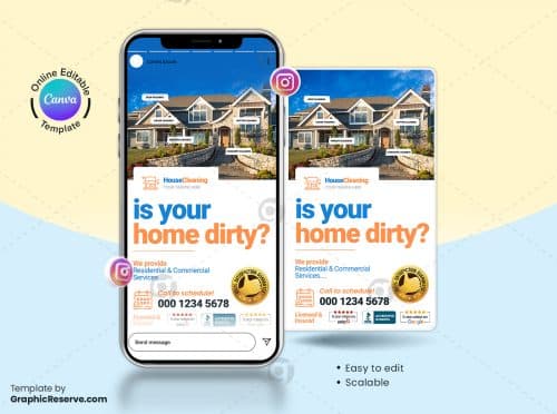 House Cleaning Instagram Story Canva Banner