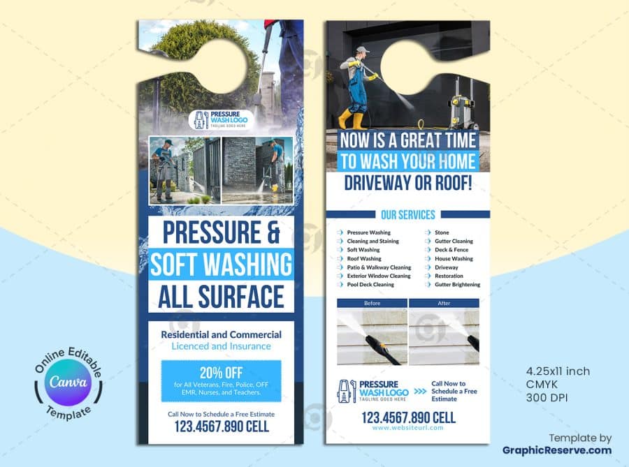 Pressure Washing Door Hanger Design