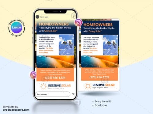 Solar Energy Canva Instagram Story Design