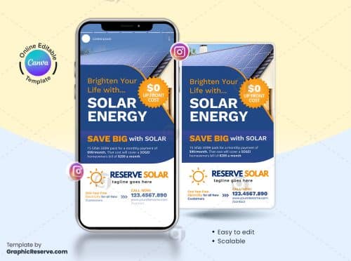 Solar Energy Instagram Story Canva Banner