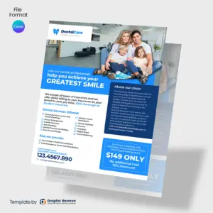 Dental Clinic Canva Flyer Advertising