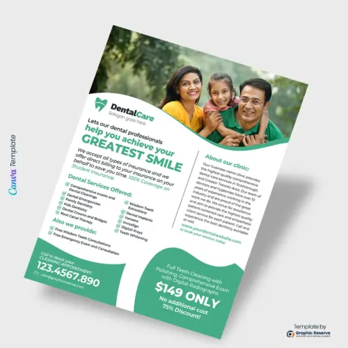 Dental Flyer Canva Template