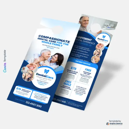 Dental Promotional Service Canva Door Hanger