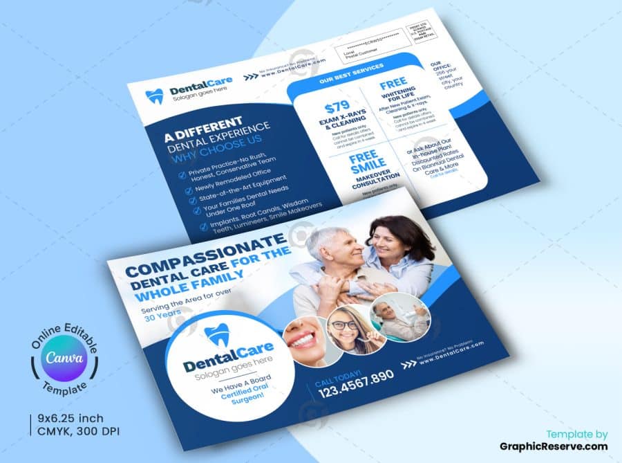 Dental Promotional Service Canva Templates Bundle - Image 3