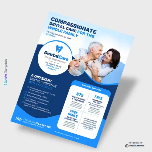 Dental Promotional Service Canva Flyer