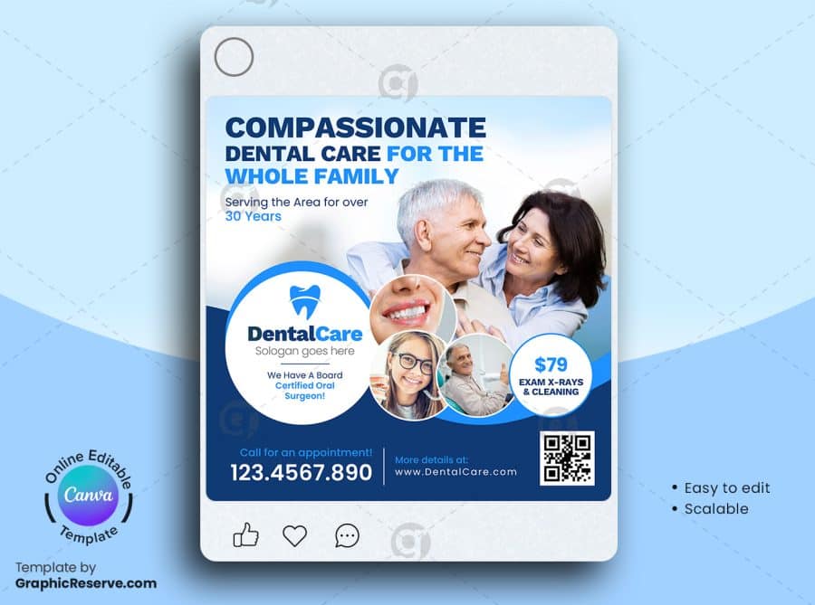 Dental Promotional Service Canva Social Media Banner