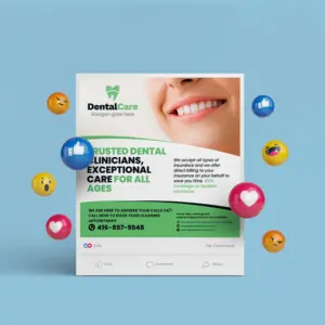 Dentistry Social Media Banner Canva Template