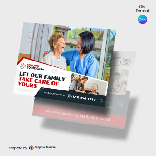 Family Caring EDDM Postcard Canva Template