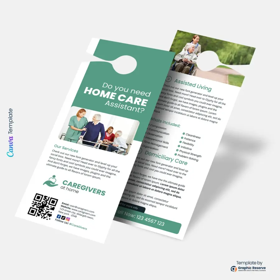 Home Care Assistant Canva Door Hanger