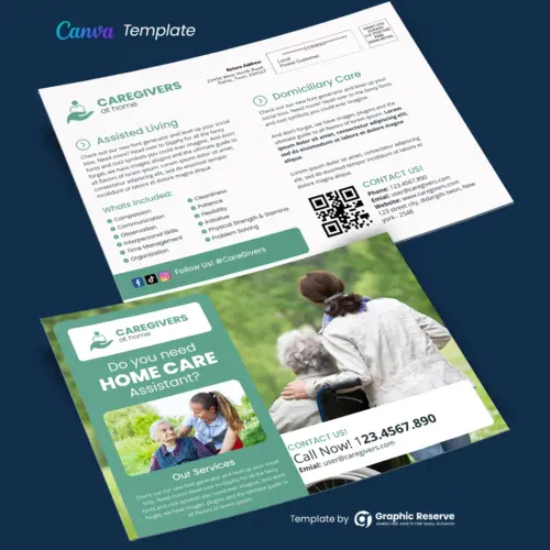 Home Care Assistant Canva EDDM Mailler Design