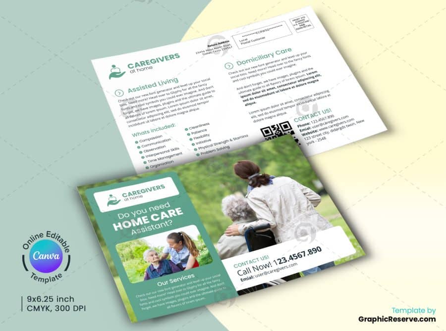 Home Care Service Canva Template Bundle - Image 3