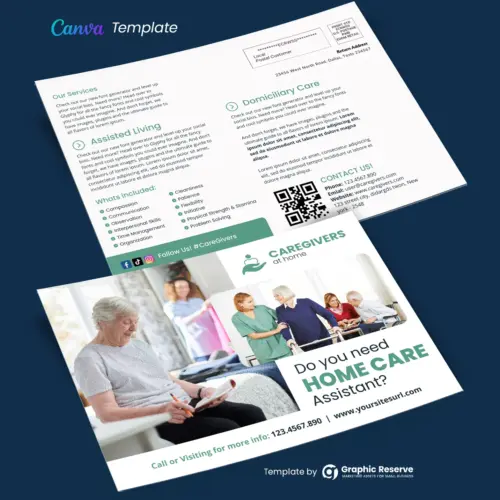 Home Care Assistant EDDM Canva Template