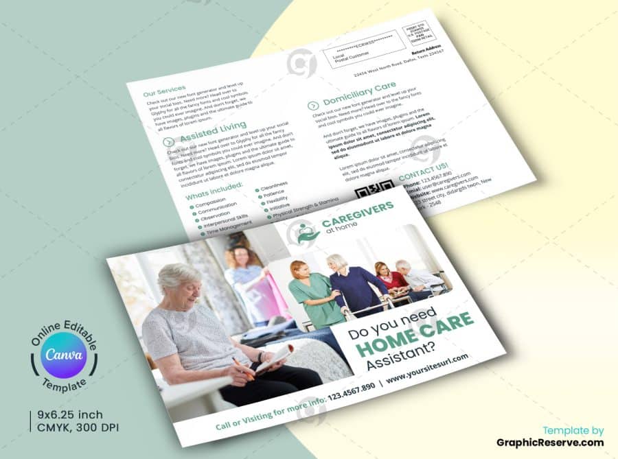 Home Care Marketing Materials Canva Template Bundle - Image 3