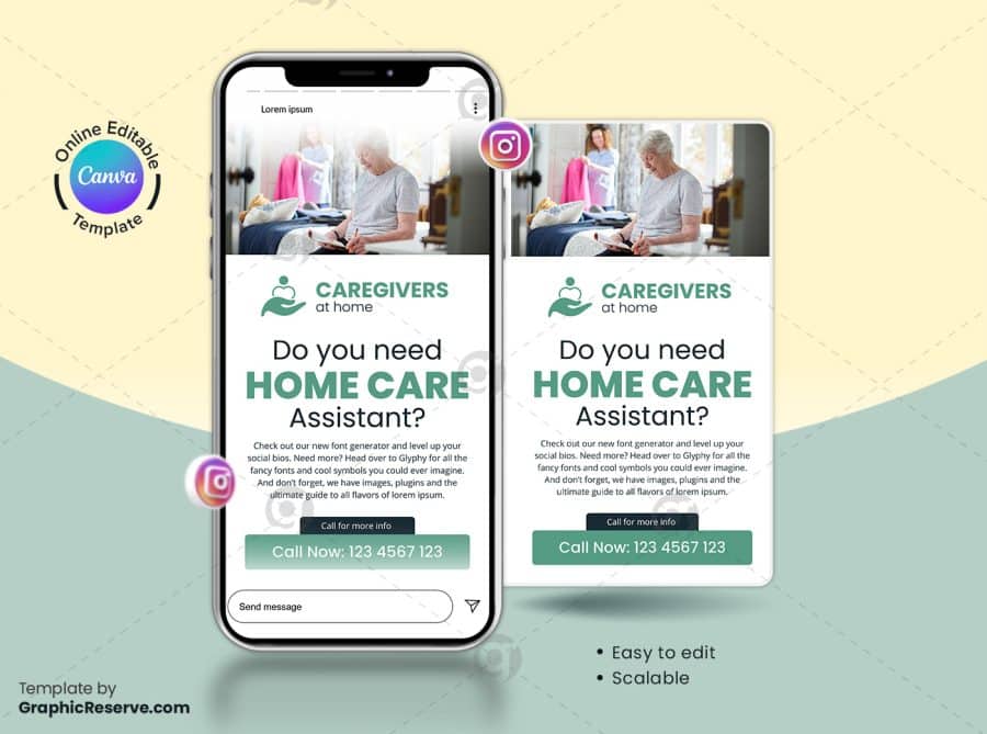Home Care Marketing Materials Canva Template Bundle - Image 7