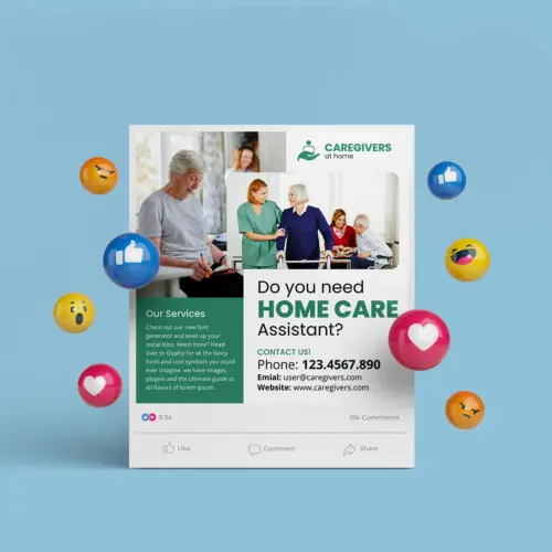 Home Care Assistant Social Media Canva Template